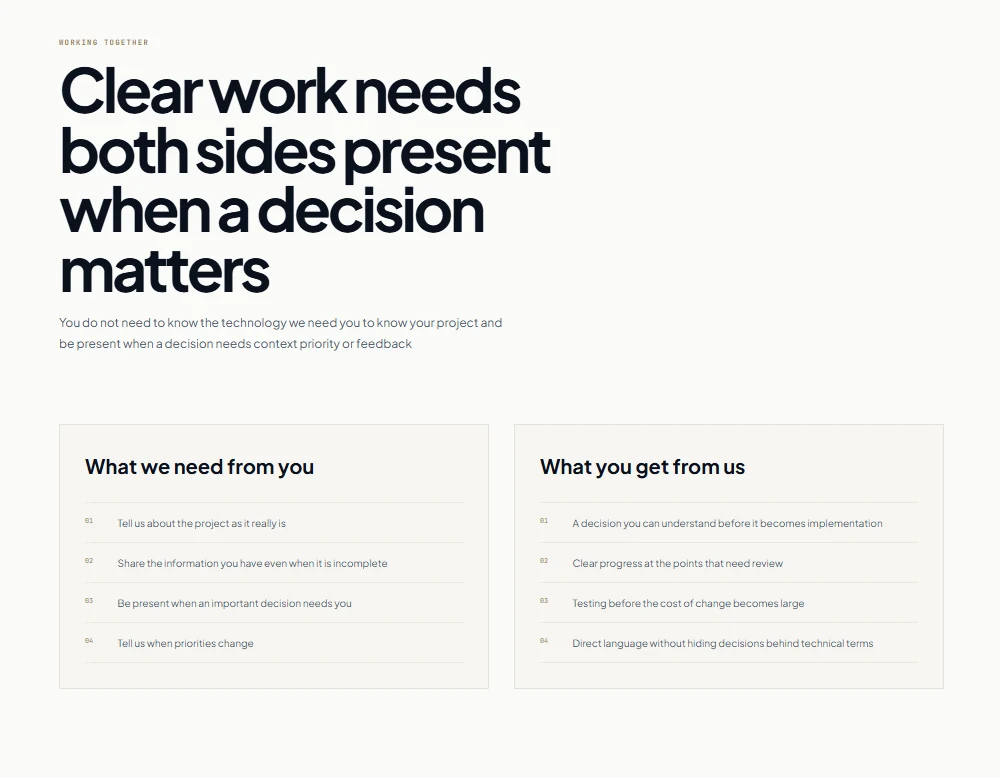 OFOQ — Services and collaboration / أفق / OFOQ — الخدمات وطريقة التعاون